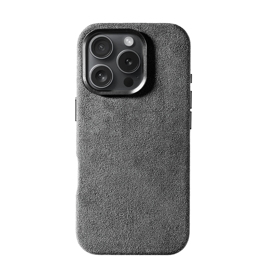 iPhone 16 Pro Alcantara case Nardo Gray Maison Altara